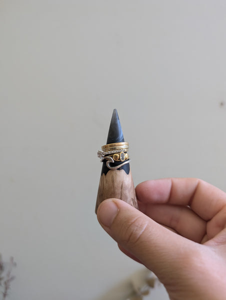 Wood and Resin Ring Cone