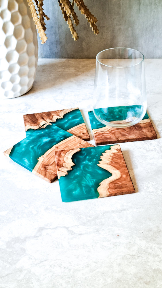 Pre-Order Wood and Resin Coasters