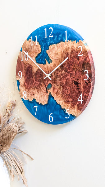 Pre-Order Wood and resin wall clock