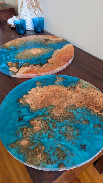 Made to Order Lazy Susan with Ocean and marine life