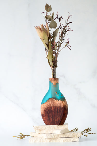 Mallee Burl and Resin Stem Vase