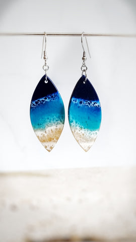 Ocean Leaf Earrings