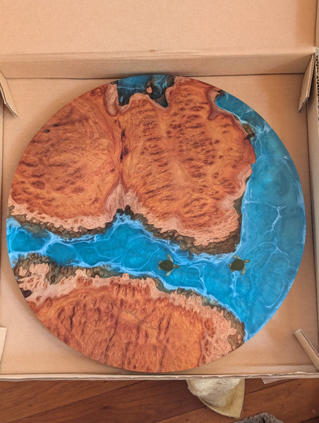 Made to Order Lazy Susan with Ocean and marine life