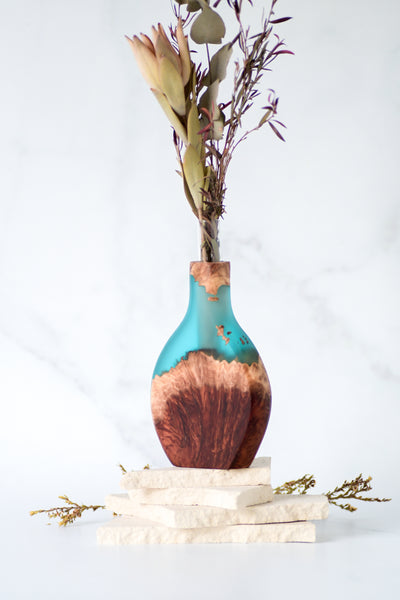 Mallee Burl and Resin Stem Vase