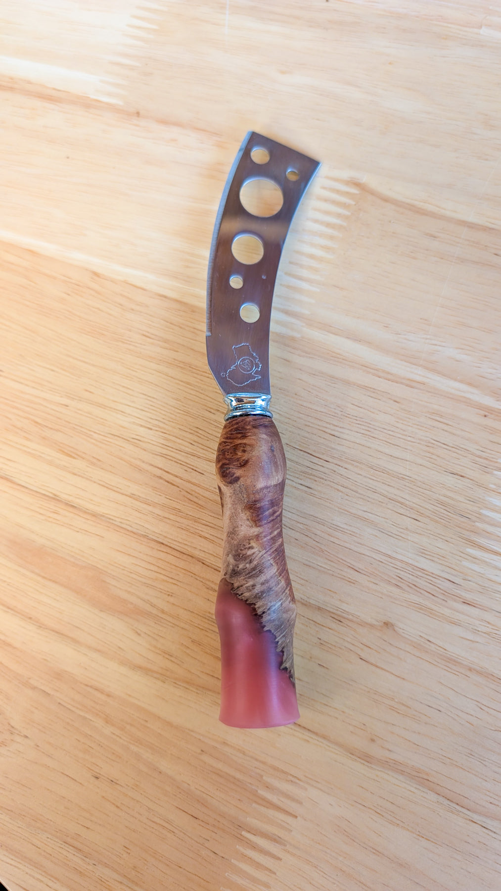 Wood and Resin Cheese Knife