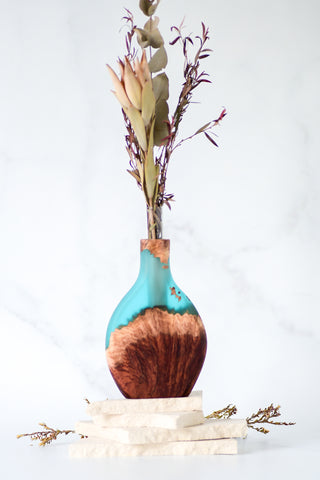 Mallee Burl and Resin Stem Vase