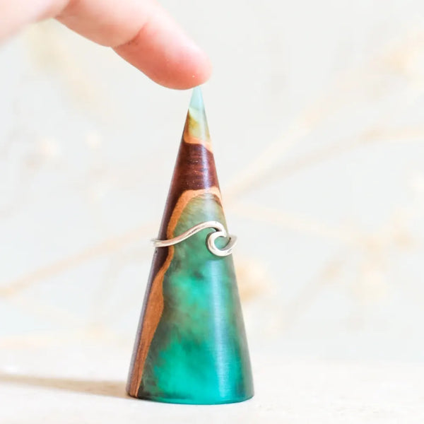 Wood and Resin Ring Cone