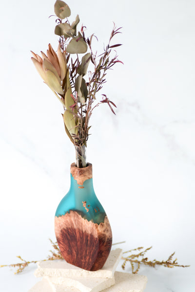 Mallee Burl and Resin Stem Vase