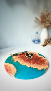 Wood and Resin Lazy Susan