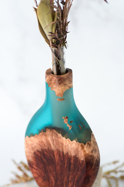 Mallee Burl and Resin Stem Vase