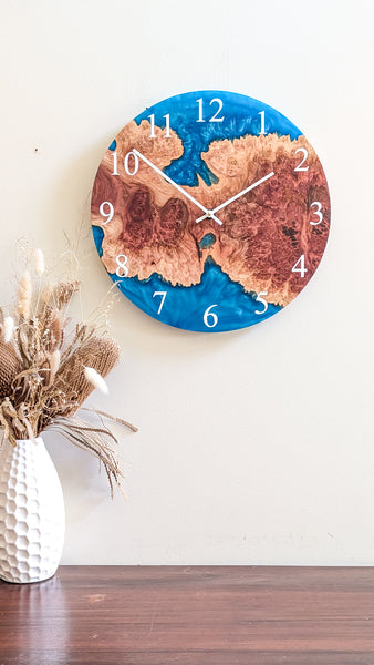 Pre-Order Wood and resin wall clock