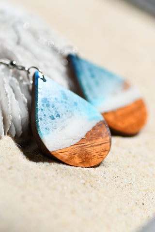 Ocean Teardrop Earrings